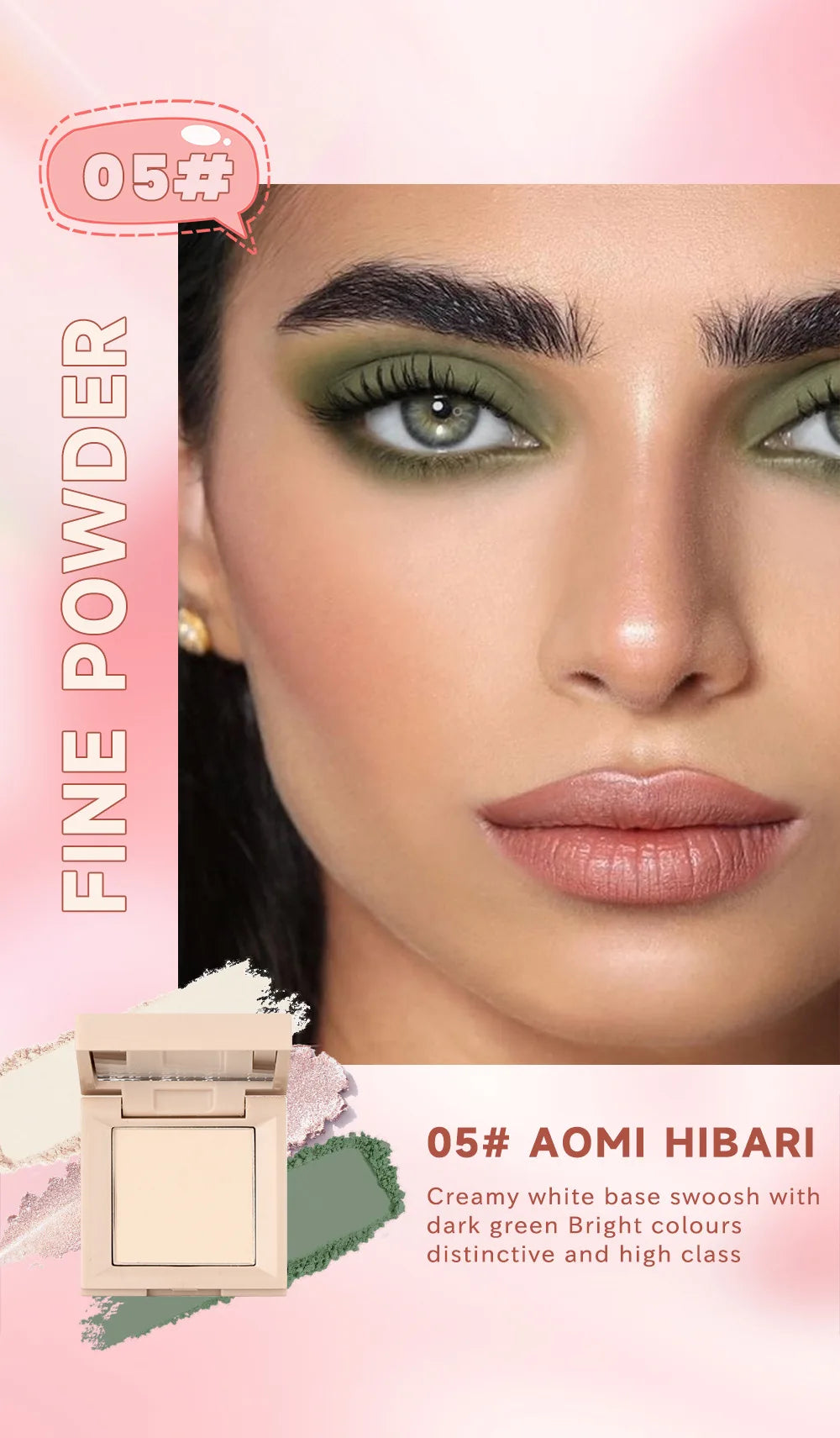 1 piece, three in one eye shadow palette, portable makeup, matte and shiny finish, multi-functional neutral tone, easy to mix