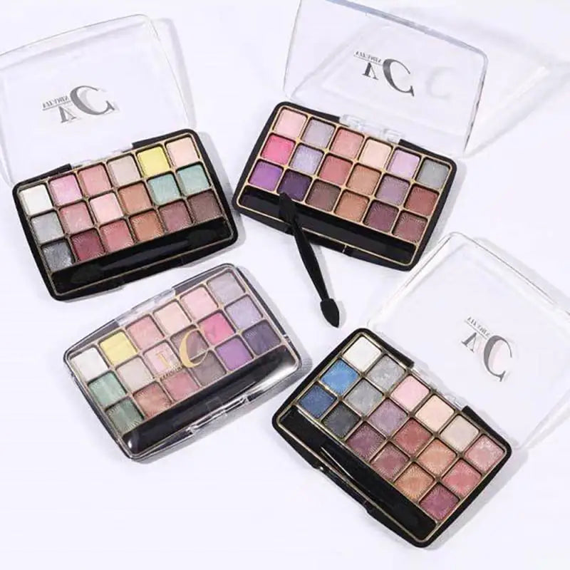 18 Color Eye Shadows Palette Glitter Pearlescent Matte Lasting Eye Makeup Waterproof and Sweat-proof Eye Shadows Sombras De Ojos