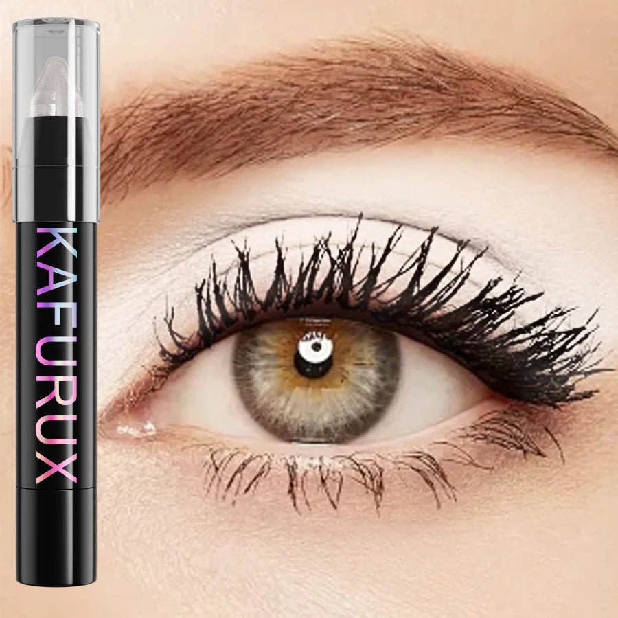 6 Colors Glitter Eye Shadow Stick Waterproof Non-smudging Pearl Shimmer Contouring Eye Korean Makeup Gifts High Pigment Brown