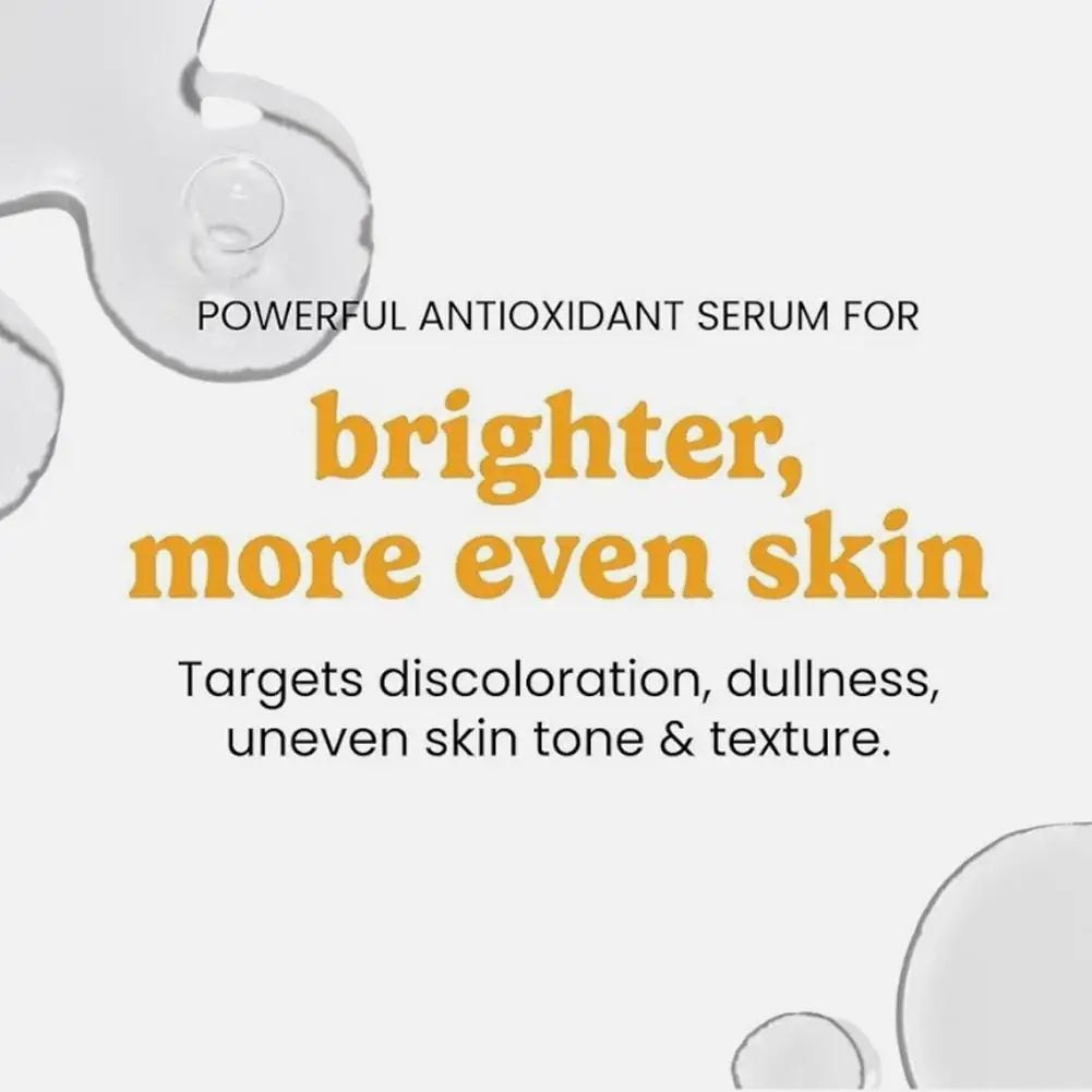 Vitamin C Serum with Ferulic Acid, Nourishing Moisturizing Firming Facial Essence, Hydrating Anti-Aging Skin Care Liquid 30ml