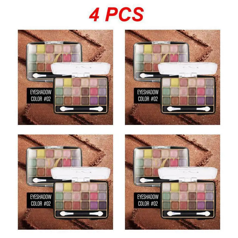 18 Color Eye Shadows Palette Glitter Pearlescent Matte Lasting Eye Makeup Waterproof and Sweat-proof Eye Shadows Sombras De Ojos