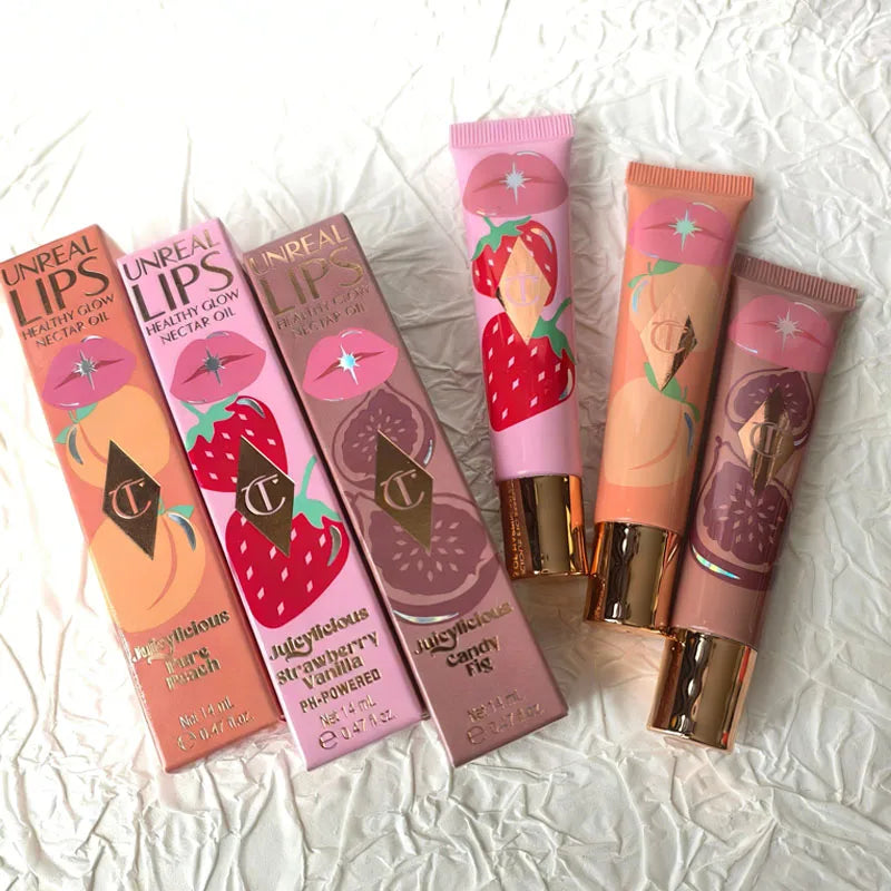 Charlotte Tilbury Jelly Lip Gloss High-Shine Plumping Hydrating Volumizing Vitamin E for Daily Wear Gloss Balm Natural Cosmetics