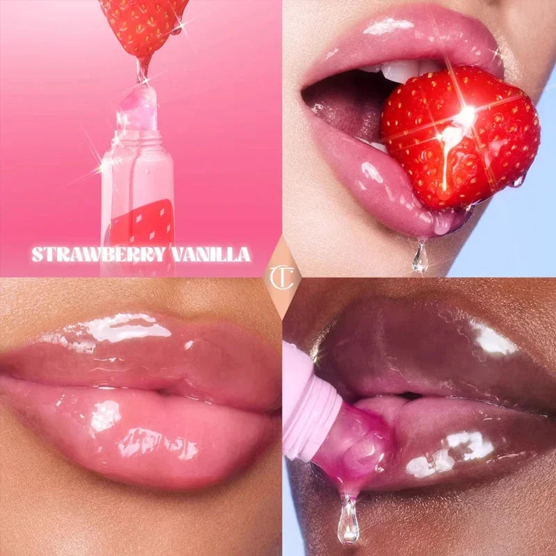 Charlotte Tilbury Jelly Lip Gloss High-Shine Plumping Hydrating Volumizing Vitamin E for Daily Wear Gloss Balm Natural Cosmetics