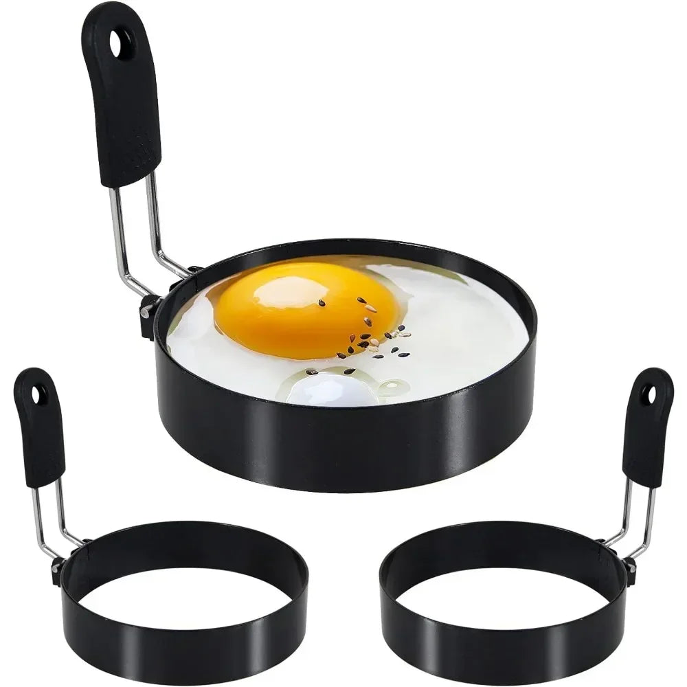 Stainless Steel Egg Frying Ring & Pancake Mould – Non-Stick Breakfast Cooking Tool