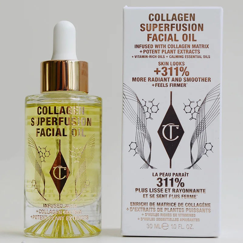 Charlotte Tilbury Collagen Superfusion Facial Oil Facial Skincare SKIN looks + 311% More Radiant And Smoother + Feels Firmer