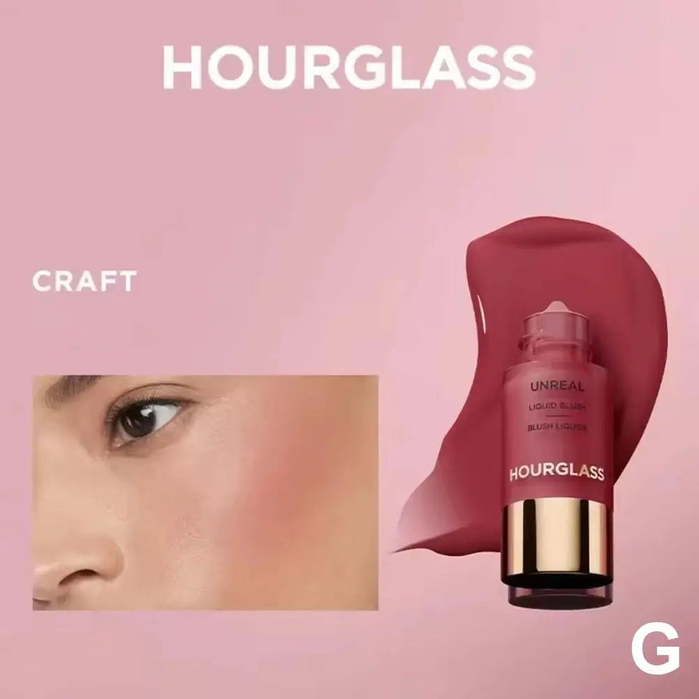 Hourglass UNREAL Liquid Texture Powder Blusher Full Clear Color Cheek Fluidity Easy Push Away Create Natural Skin Portable Hot