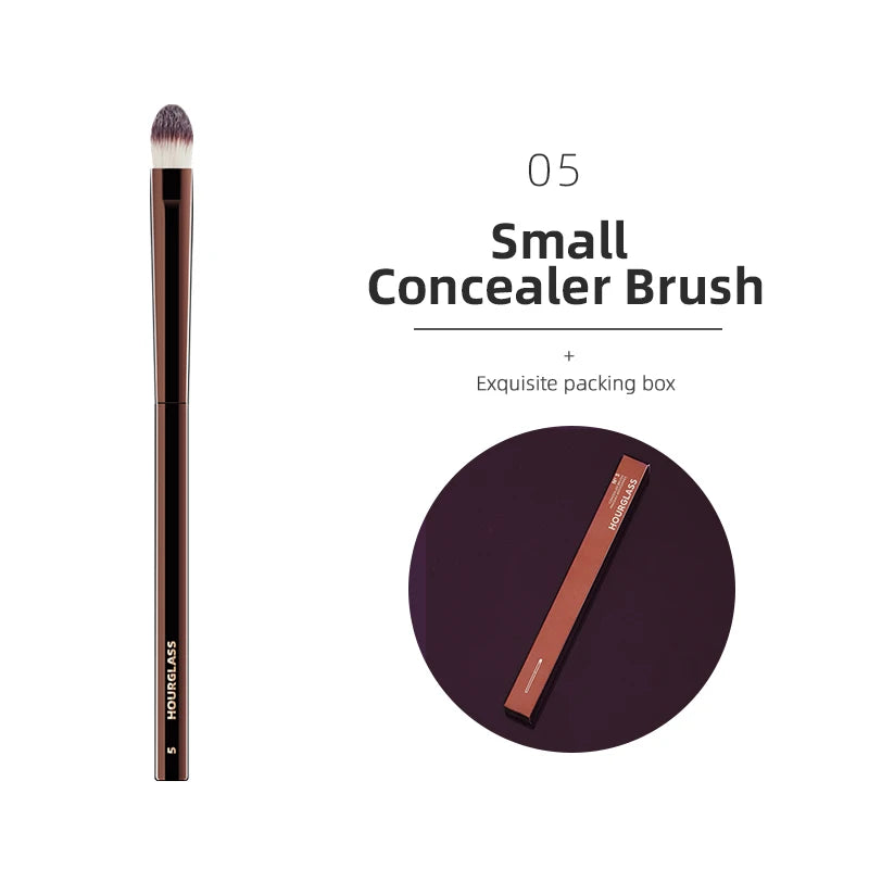 Hourglass Makeup Brush All Kinds Eyeshadow Foundation Concealer Powder Bronzer Blusher Eyeliner Retractable Professional Brushes