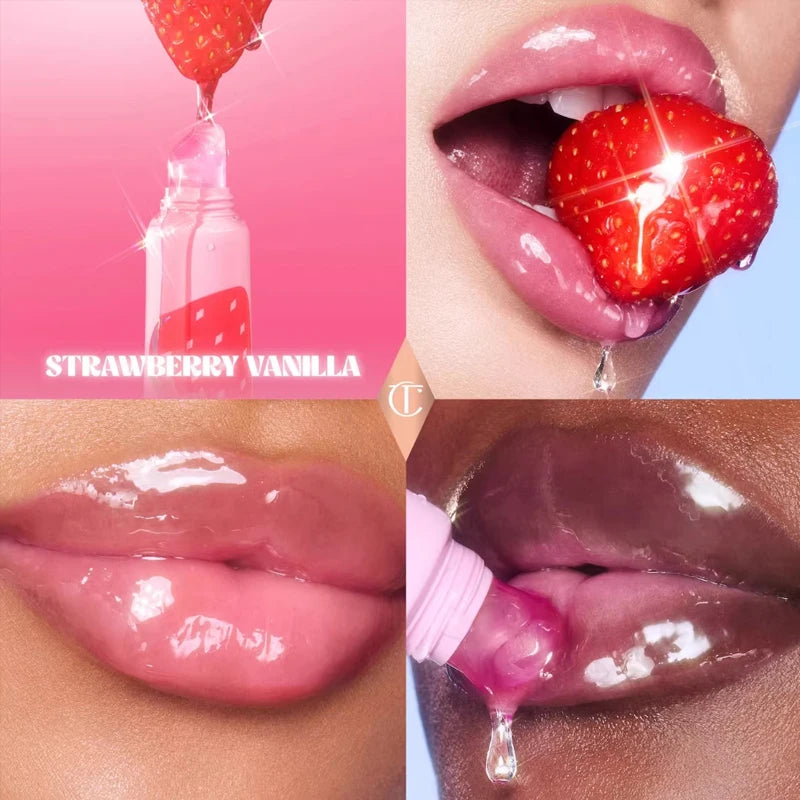 Charlotte Tilbury Jelly Lip Gloss High-Shine Plumping Hydrating Volumizing Vitamin E for Daily Wear Gloss Balm Natural Cosmetics