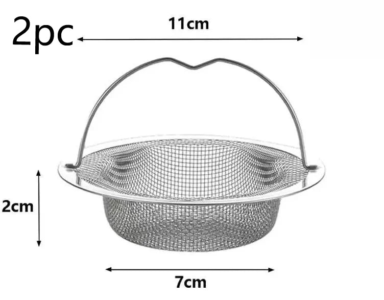 Stainless Steel Kitchen Sink Strainer – Food & Hair Catcher Drain Filter