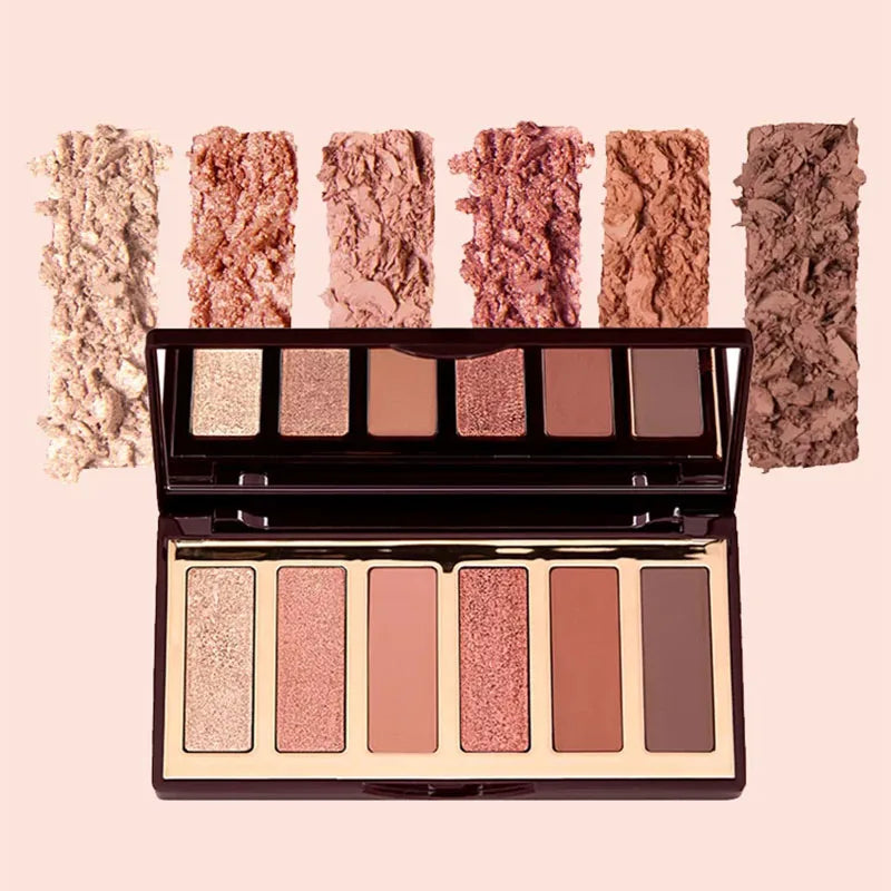 Luxury Charlotte Tilbury Brand Makeup 6 Colors Eye Shadow Disc 8.2g Matte Pearl Finish Naked Color Series Beauty Eye Cosmetics