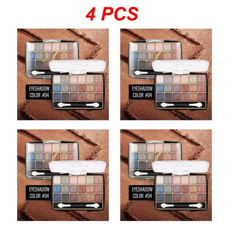 18 Color Eye Shadows Palette Glitter Pearlescent Matte Lasting Eye Makeup Waterproof and Sweat-proof Eye Shadows Sombras De Ojos
