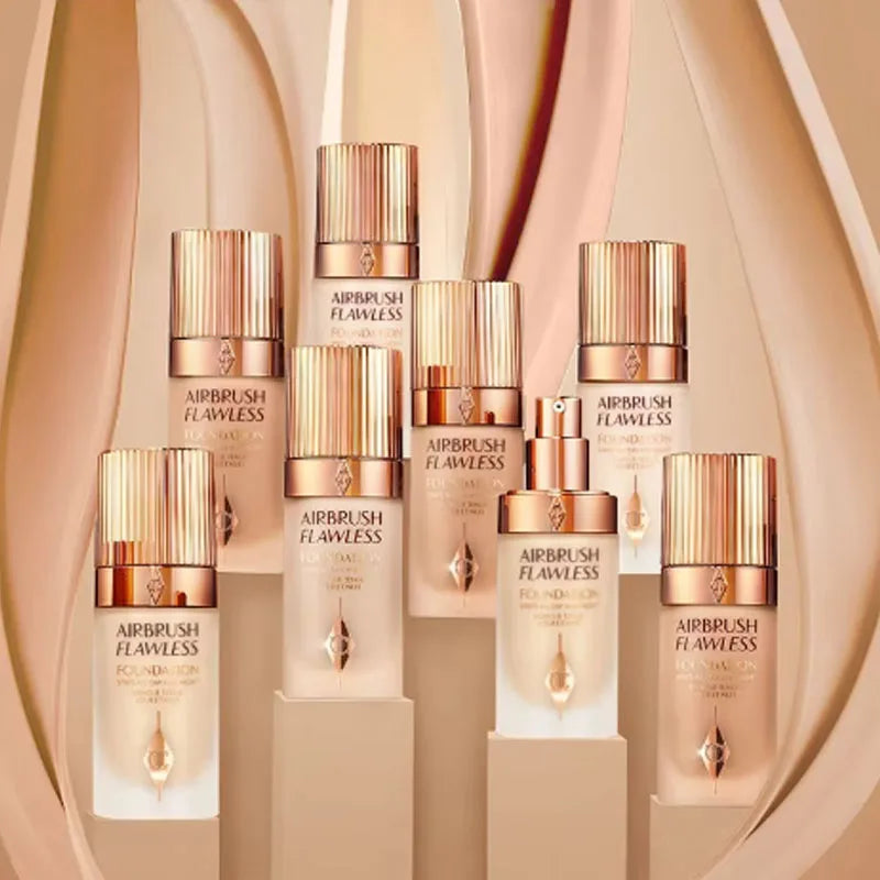CT Liquid Foundation Lightweight watery texture Concealer Blend Oil Skin Lasting Oil Control Base Makeup Natural Face Cosmetics