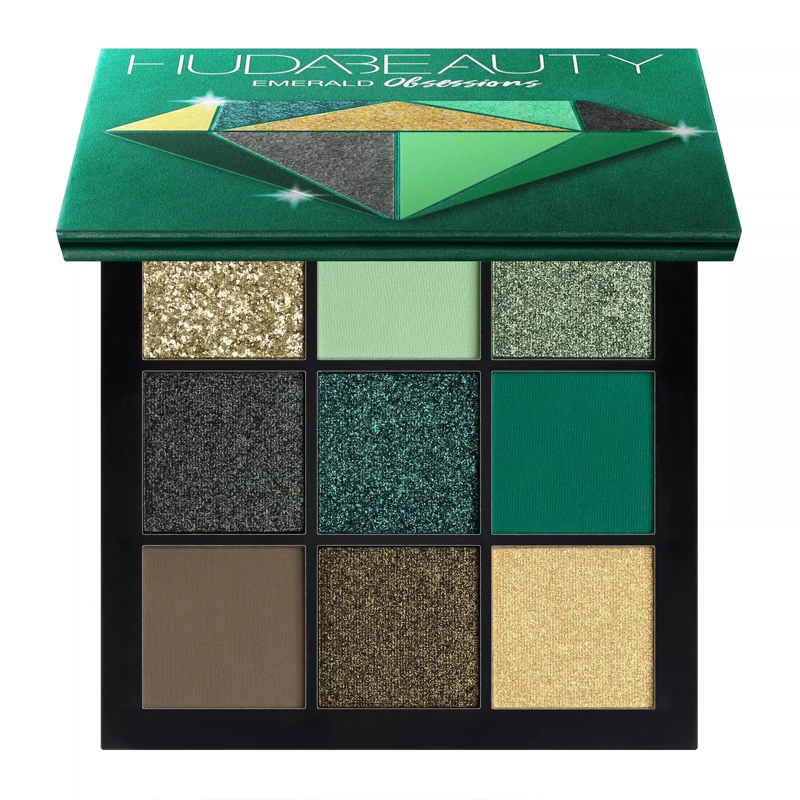 Huda Beauty 9 Color Palette Diamond Amethyst Ruby Red Gold Eye Shadow Pallete Matte Shimmer Eyeshadow Palette Glitter Makeup