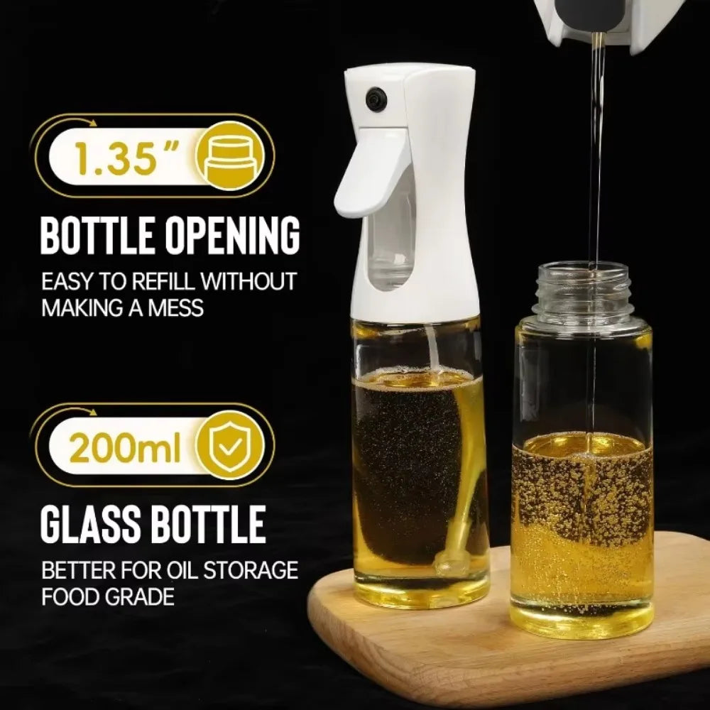 Oil Spray Bottle for Cooking | 200ml 300ml 500ml | Air Fryer, BBQ & Baking