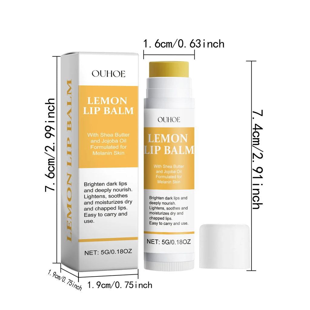 Vitamin C Remove Dark Lip Balm Lighten Melanin Lip Mask Exfoliating Fade Lip Lines Dead Skin Moisturize Brighten Repair Lip Care