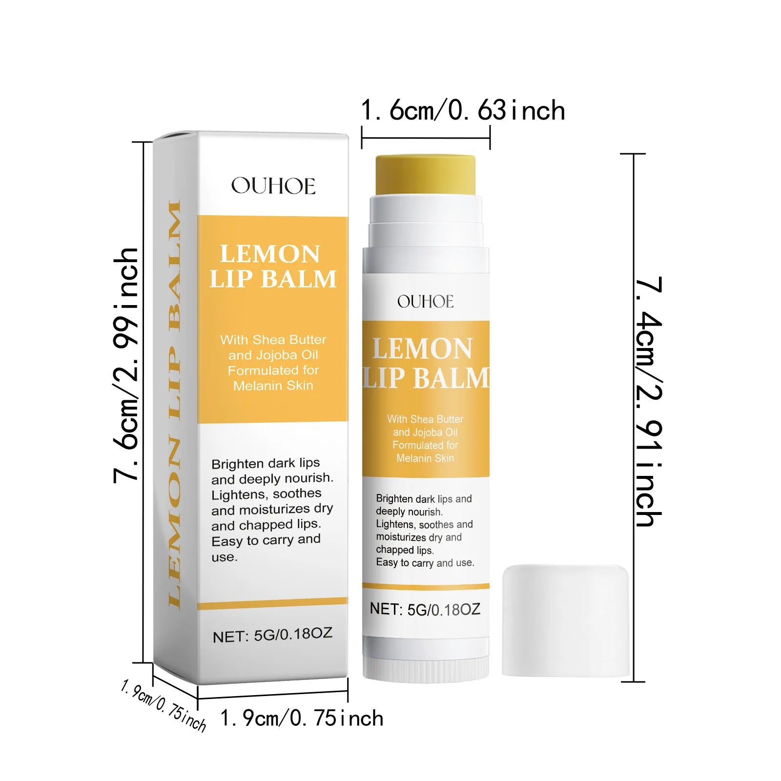 Vitamin C Remove Dark Lip Balm Lighten Melanin Lip Mask Exfoliating Fade Lip Lines Dead Skin Moisturize Brighten Repair Lip Care