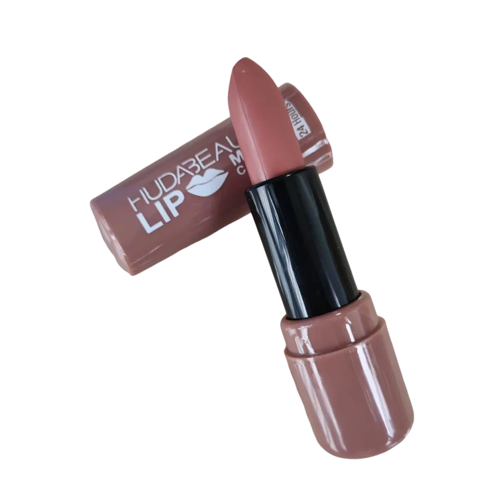 6 colors Lipstick Matte 3.8g Huda Nued Lip Gloss Waterproof Lip Glaze Tint Non-stick Non-Fading Lips Makeup Cosmetic Lip Care