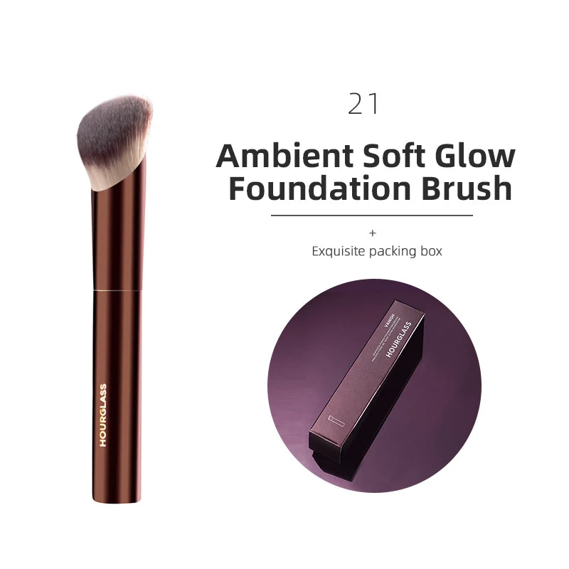 Hourglass Makeup Brush All Kinds Eyeshadow Foundation Concealer Powder Bronzer Blusher Eyeliner Retractable Professional Brushes