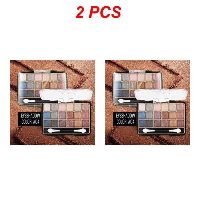 18 Color Eye Shadows Palette Glitter Pearlescent Matte Lasting Eye Makeup Waterproof and Sweat-proof Eye Shadows Sombras De Ojos
