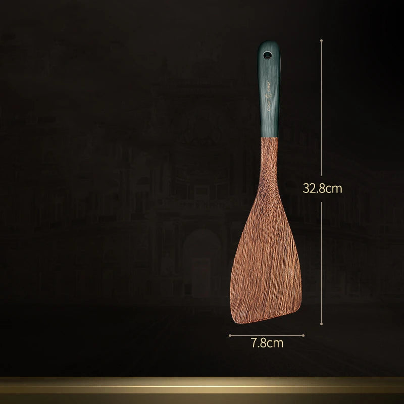 Wooden Cooking Utensils Natural Wenge Wood Non-stick Cookware Spatula Shovel Rice Spoon Kitchen Cooking Tool Kitchen Accessories
