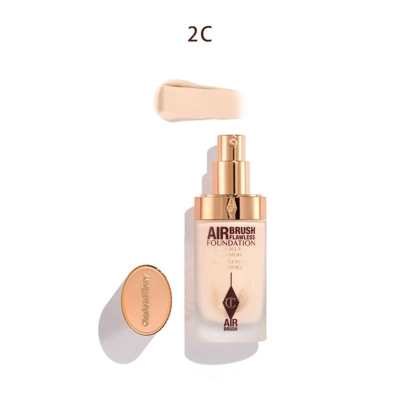 CT Liquid Foundation Lightweight watery texture Concealer Blend Oil Skin Lasting Oil Control Base Makeup Natural Face Cosmetics