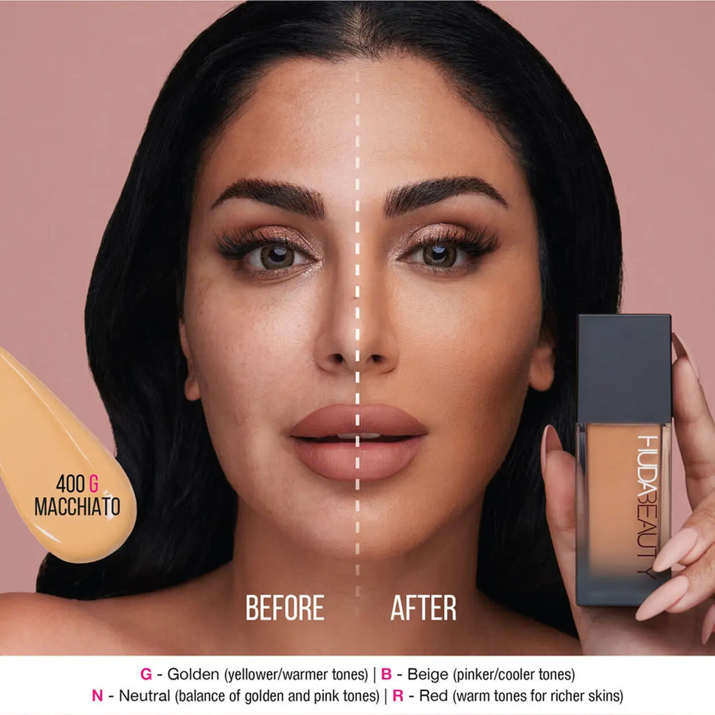 Fauxfilter Luminous Matte Foundation Long Lasting Full Coverage Foundation Effective Concealer Waterproof Professional Makeup