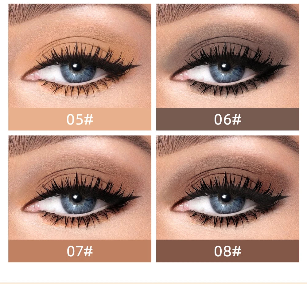 8-color eye shadow suit, durable and easy to apply, waterproof and not easy to smudge, suitable for creating stunning eye makeup