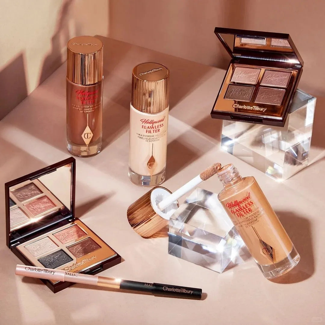 Charlotte Tilbury Hollywood Flawless Liquid Highlighter Moisturises Skin Luxury Palette Satin-matte Shimmer Metallic Finishes