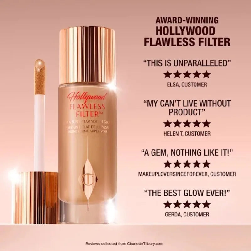 Charlotte Tilbury Beauty Magic Serum Hydrate Brighten Pre Makeup Highlighter Liquid Highlight Air Cushion Pen Gold Tube Lipstick