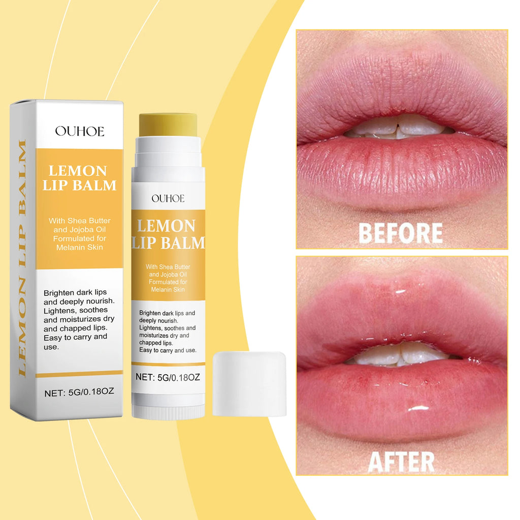 Vitamin C Remove Dark Lip Balm Lighten Melanin Lip Mask Exfoliating Fade Lip Lines Dead Skin Moisturize Brighten Repair Lip Care